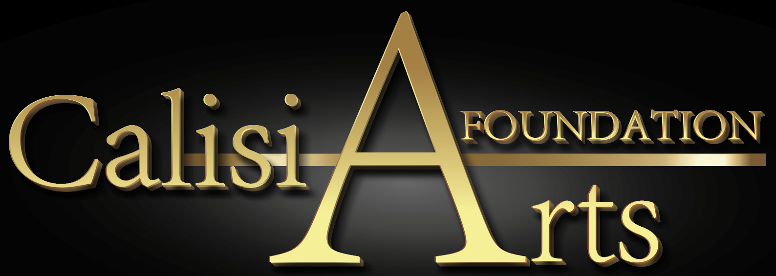 logo, gold letters, calisia arts